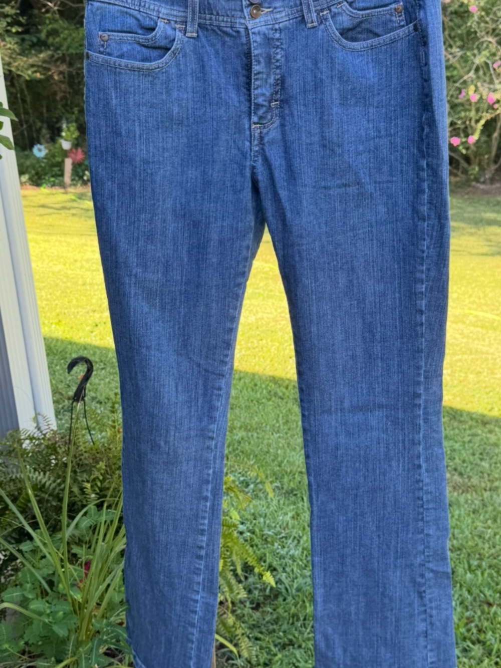 Y2K Lee Women’s Jeans in Medium Blue Wash - Size 12 Long - Picture 4 of 6